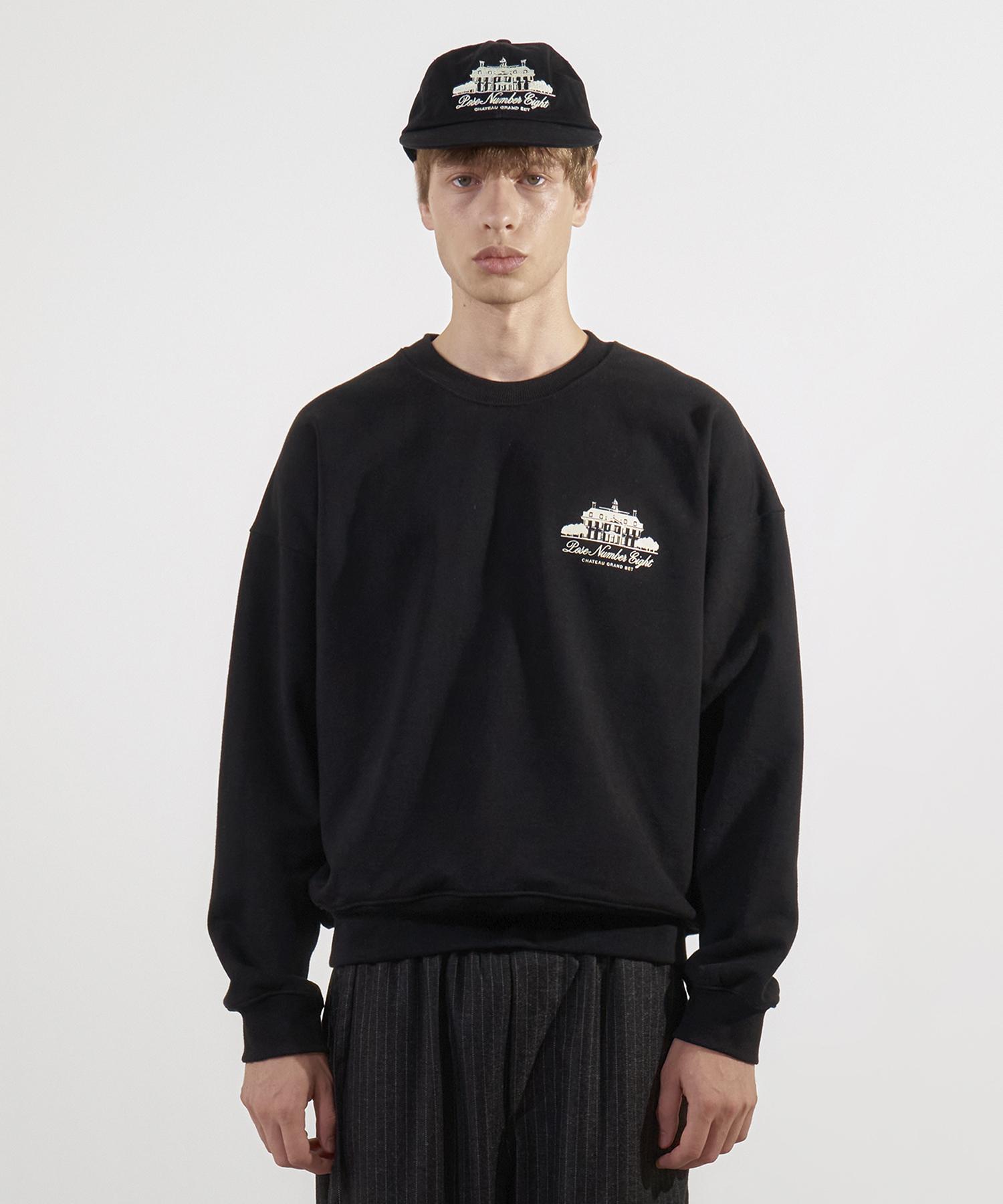 Свитшот Pose Number Eight Chateau (черный) Black