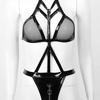 Шикарне жіноче боді Комбінезон Slim Fit на блискавці Порнографічне жіноче боді без спинки
