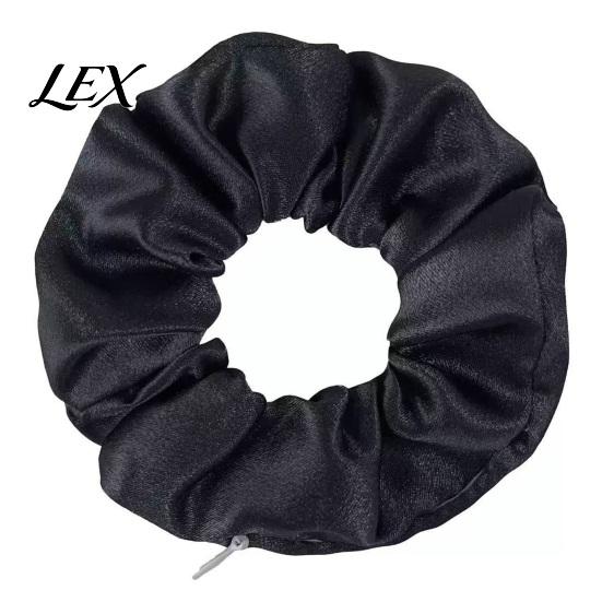 Stylish Hair Accessories for Commuting Pocket Scrunchies Ties with Hidden Zipper Women, Elastic Tie Secure Bands Running Small Items Keys And