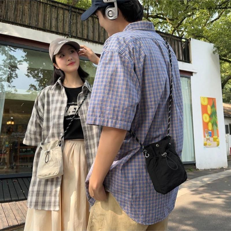 Autumn New Women's Bag  Nylon Casual Crossbody Bag  Lightweight Travel Phone Bag  Simple and Versatile Single-shoulder Small Square Bag