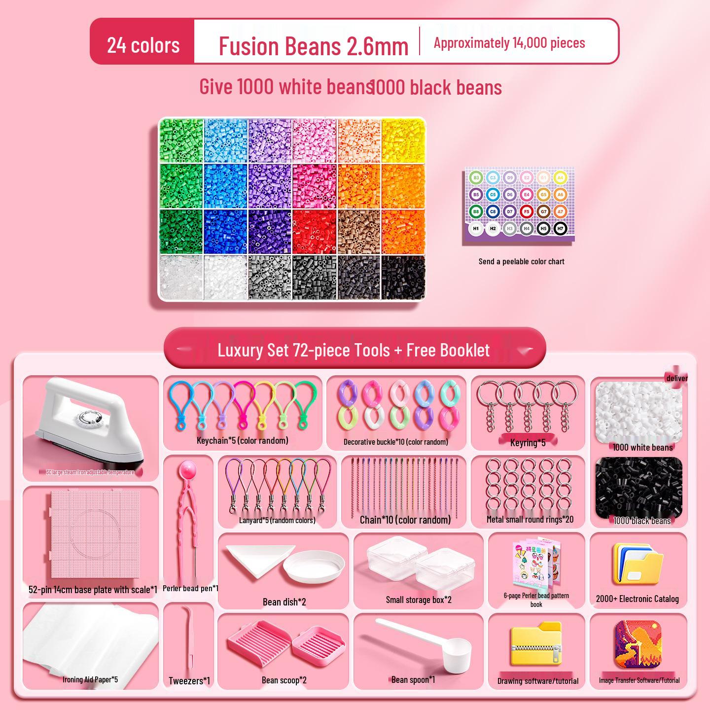 Perler Beads DIY Set: Complete Refill Kit for Handmade Crafts - Perfect Birthday Gift for Kids