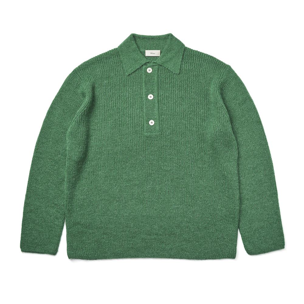 Berno [Casual] Alpaca Collar Knit Green Xl