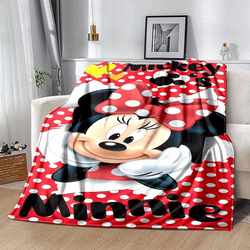 1pc Minnie Printing Blanket - Soft, All-Season Throw for Office Blanket, | Personalized Gift with Adorable Cartoon Design