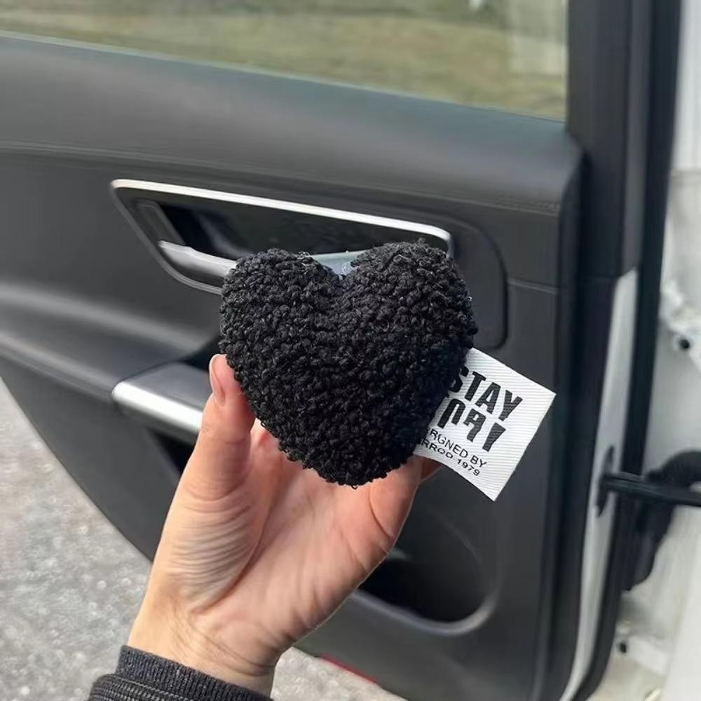 2PCS Cute Love Plush Flower Vehicle Headrest Organizer Hanger Safety Seat Hooks  Car Accessories