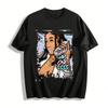 Street Style Independent Woman Print T-shirt Money Motif Casual Top Pure Cotton T-shirt