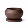Brown Bonsai Pot, Modern Decorative Bowl for Interiors