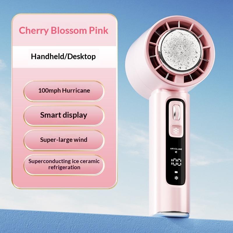 Semiconductor Cooling High Speed Handheld Fan Usb Mini Portable Charging Folding Violent Small Fan