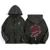 Bluza z kapturem na zamek z nadrukiem Hunter x Hunter