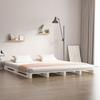 VidaXL White Pallet Bed 180x200 Cm Solid Pine Wood Extra Large 821408