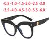 Vintage Cat Eye Glasses Nail Frame With Hollow Women Street Style Glasses Short Sight Eyewear 0 -0.5 -1 -1.25 -1.5 -2.0 To -6