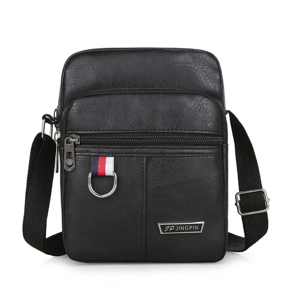 New Leather Men s Sling Bag Messenger Shoulder Crossbody Bags Large Capacity Handbags Multifunctional Large Capacity Handbag
