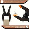 3/4/6/9 Inch Wood Working Clip Plastic Clamp Nylon Spring Clamp Clips for backdrop,Wood Working, Photography,Craft, Art DIY