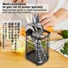 Toski Chopstick Holder, Cutlery Stand, 18/8 Stainless Steel, Kitchen Tool Stand, Chopstick Holder, Dish Drainer, Spoon Holder, Black