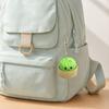 Press Button Keychain Steamed Bun Decompression Toy with Smiling Face Pattern Slow Rebound Feel Portable Mini Stress