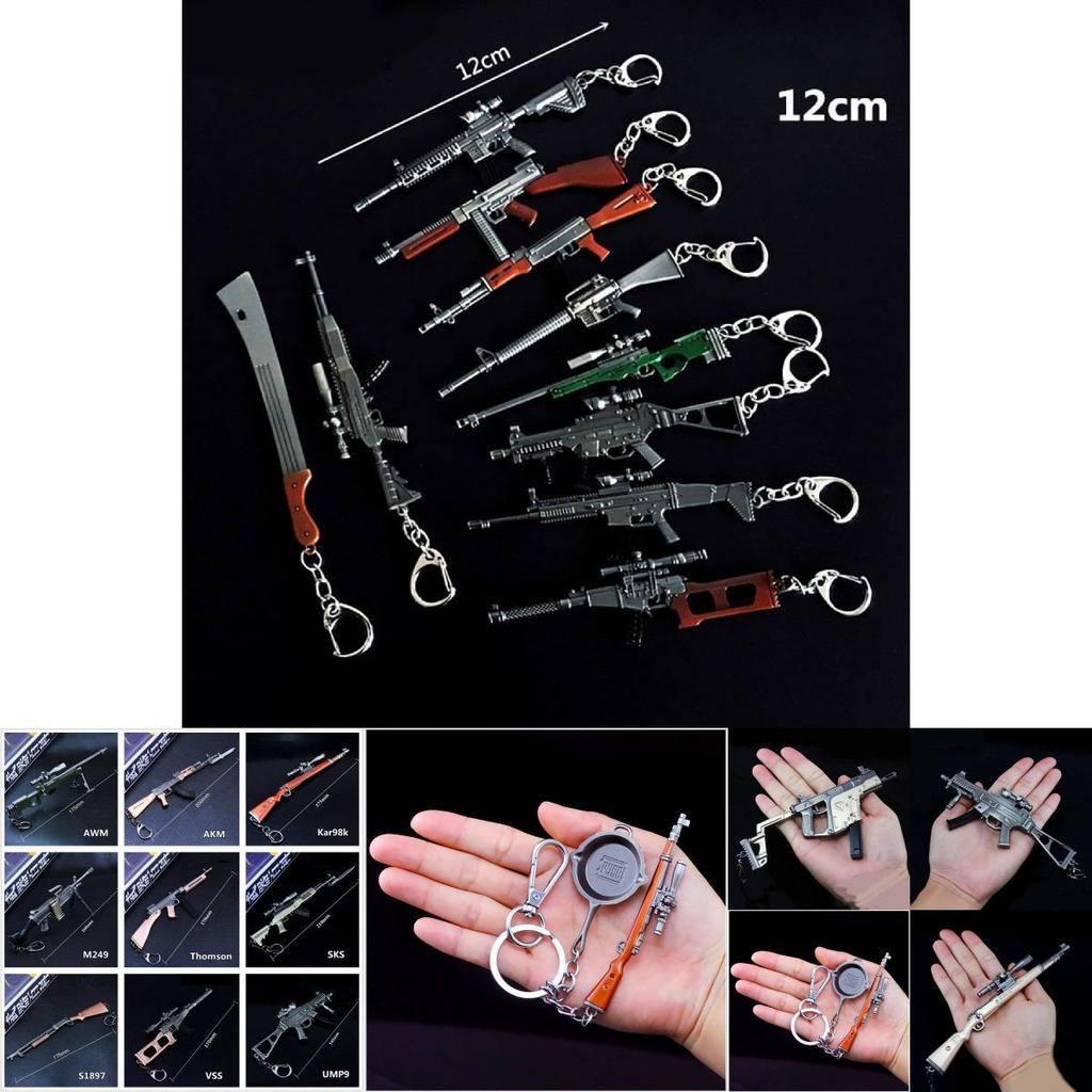 Pubg Sniper Gun Keychain Alloy Weapon Model For Gift And Collectors