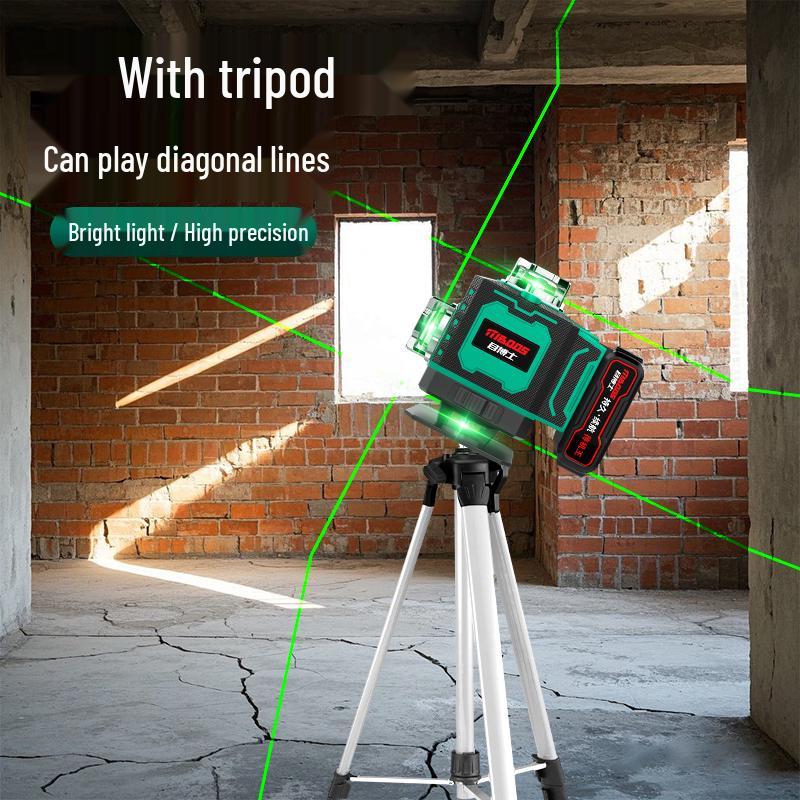 High-Precision Green Light Laser Level for Daytime Use, Strong Adhesion To Walls