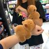 New Capybara Clap Circle Toys Slap Snap Wrap Wristband Bracelet Capybara Plush Hand Ring Fun Pop Circles Kids Christmas Gift