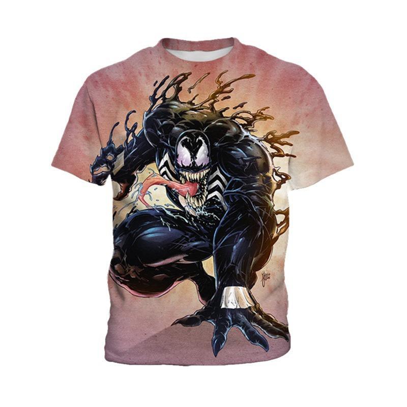 Marvel Avengers Harajuku Style T-Shirt Men Summer New Iron Man Spider-Man