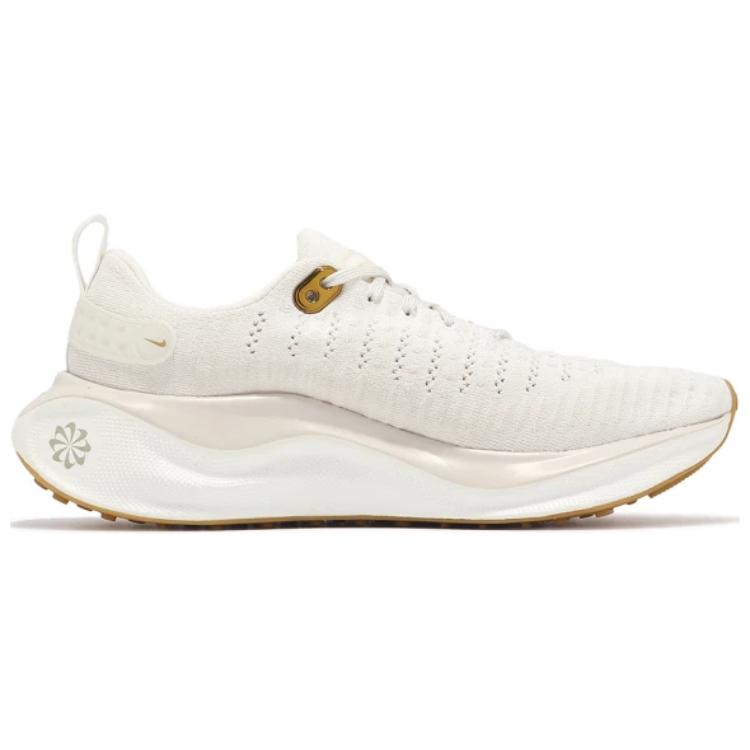 Ny Nike ReactX Infinity Run 4 Hvit Gummi Metallic Gull Dame DR2670-013