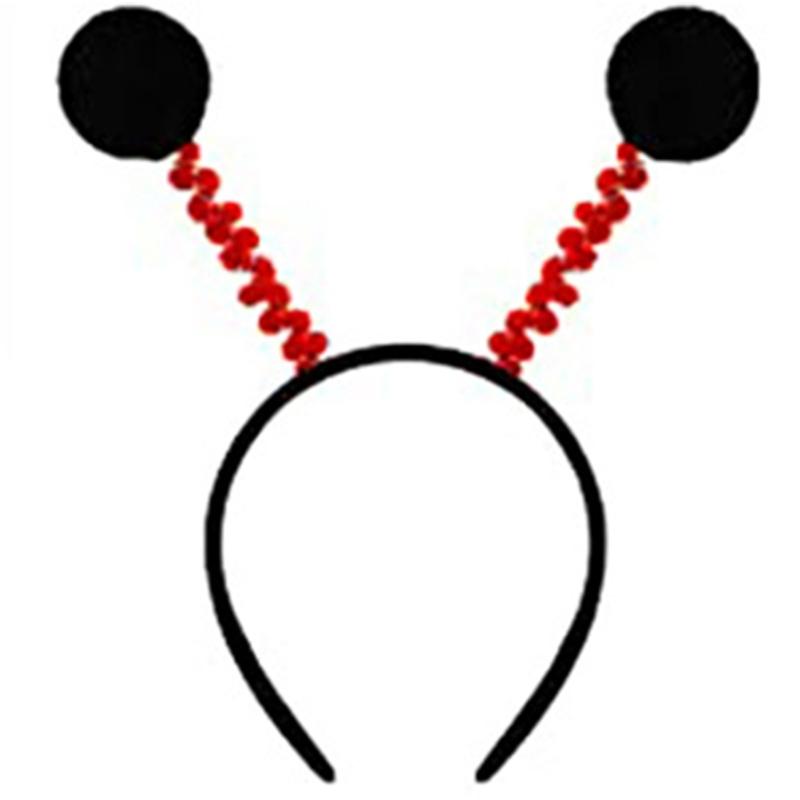 

1/3Pcs Halloween Ladybugs Costumes Striped Stockings Ears Headband Fancy Dress up Outfit Ladybird Suit for Kids Girls