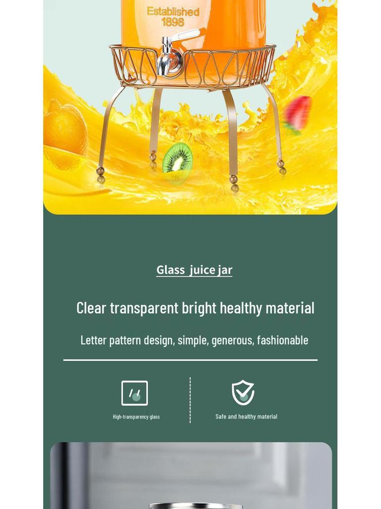 Cola Beverage Bucket with Faucet - Ideal for Lemon Juice, Fruit Tea, Cocktails, and Cold Water
