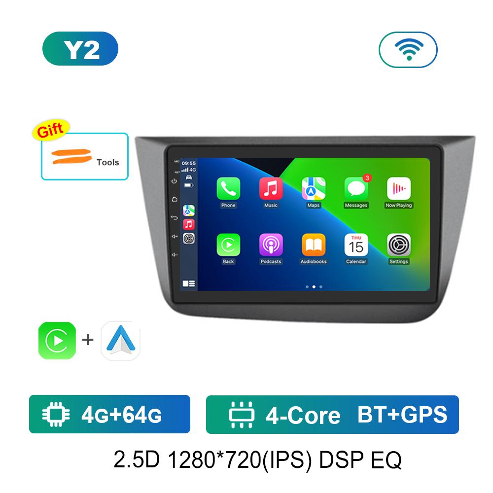 Android Intelligent System Navigation GPS for Seat Altea 2004 - 2015 Car Radio Multimedia Player 4G Head Unit WiFi IPS Screen