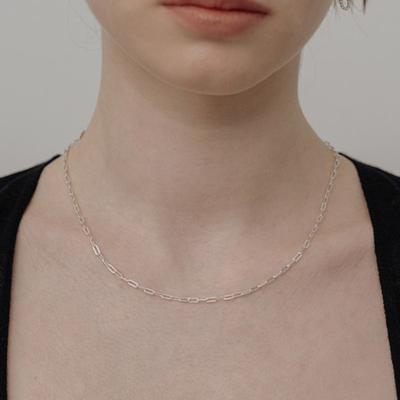 TOU [Silber925] WE009 Strukturierte Gliederkette Halskette
