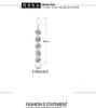 1CT Moissanite Long Drop Earrings For Women 925 Silver Brilliant Lab Diamond Brides Bridesmaid Dangling Earrings