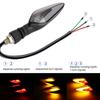2PCS Motorcycle LED Turn Signal Lamp Warning Blinker Rear Tail Lights  Indicator Lights Dual Color DRL Running Light Universal