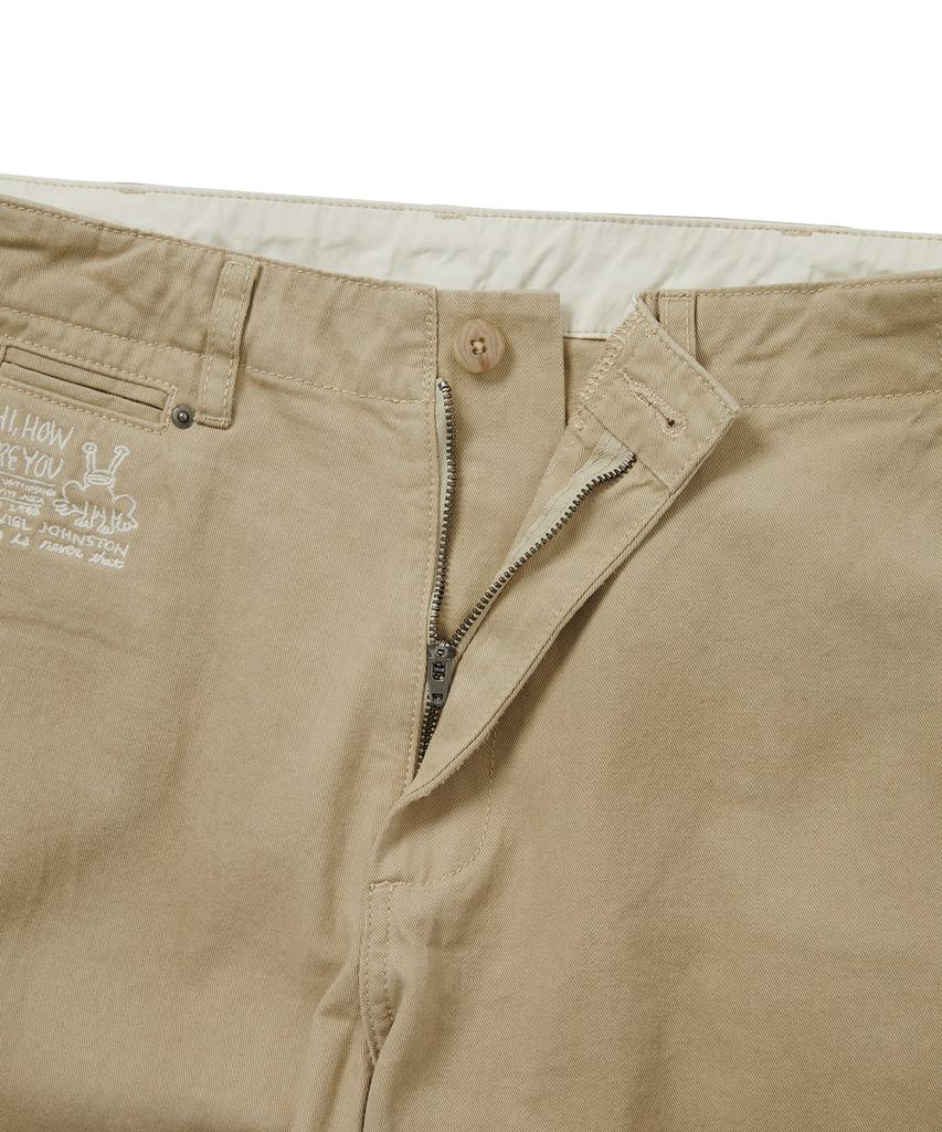 THISISNEVERTHAT Tnt Daniel Johnston Faded Twill Pant Khaki