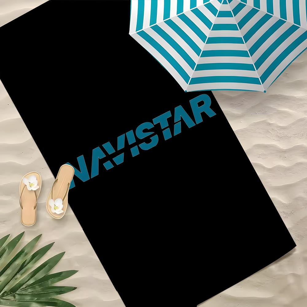 Brand Navistar logo Towel Polyester Beach Towel Quick Dry Sand Free Bath Towel for Summer Pool Travel Vacation
