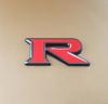 1pc 3D Zinc Alloy R Logo, Car Side Fender Rear Trunk Emblem Badge Sticker, Car Decoration Accessories