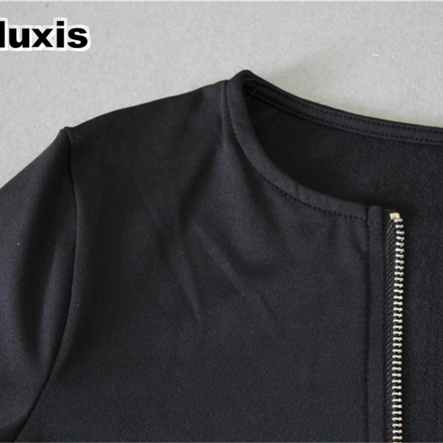 Women's Long Sleeve Bodycon Jumpsuit with Zipper, Sexy Top for Women