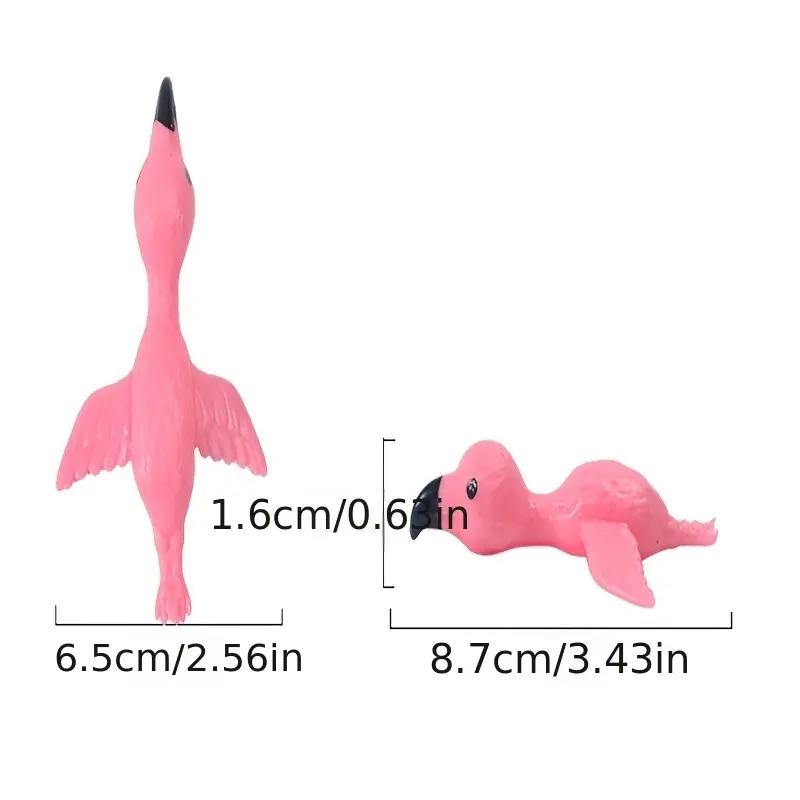 Katapultstart Flamingo Spaß und knifflige Schleuder Übung Flamingo Elastische fliegende Finger Vögel Klebrige Spielzeuge Dekompression