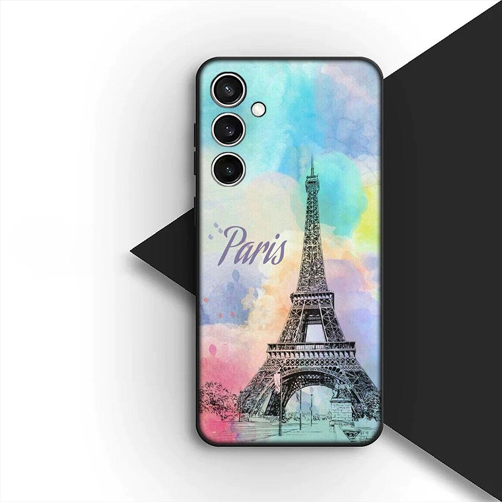 

Cover for OPPO A80 A18 A16 A40 A17 A15 A38 A78 A79 A54 A57 A12 A60 4G 5G Casing Phone Case France Paris Eiffel Tower London OPPO A80