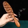 Sandalwood Meridian Massage Comb: 22 Needles, Smooth Round Teeth for Full Body & Scalp Cleaning