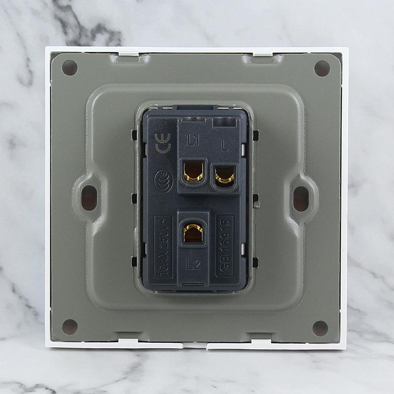 86-Type Single Pole Wall Mount One-Gang Two-Way Switch Panel