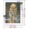 5d DIY Diamond Painting Cross Stitch Animal Leopard Diamond Embroidery Mosaic Full Round Drill Home Decor