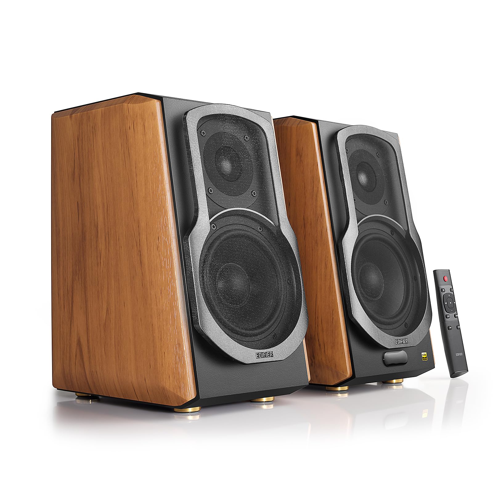 

Edifier Active Speaker Bluetooth Maximum 120W Output aptX HD Compatible Compatible 2WAY Amplifier RCA Input Wooden Bookshelf Speaker S1000MK 5.0