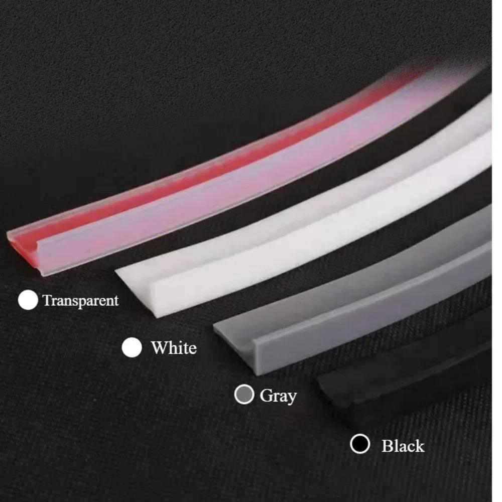 1M Kitchen Water Retaining Strip Silicone Self-adhesive Door Seal Retaining Strip Separation Shower Water Stopper Strip Tools