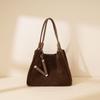 Neue High-End Ein-Schulter Trend Modisch und Vielseitig Einfache Damen Tasche Messenger Bag Handtasche Samt Rindsleder