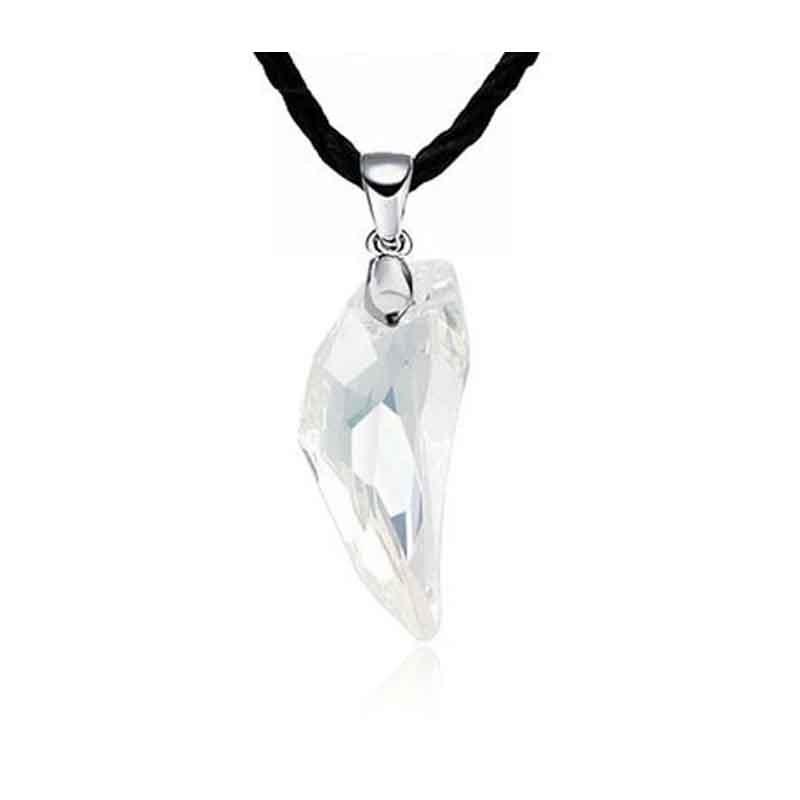 Tooth Wolf Shape Pendant Necklace Transparent Solid Color Decoration Jewelry