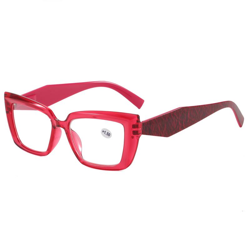 New Cat-eye Square Frame Reading Glasses for Middle-aged & Elderly - Fashionable High-Definition Design