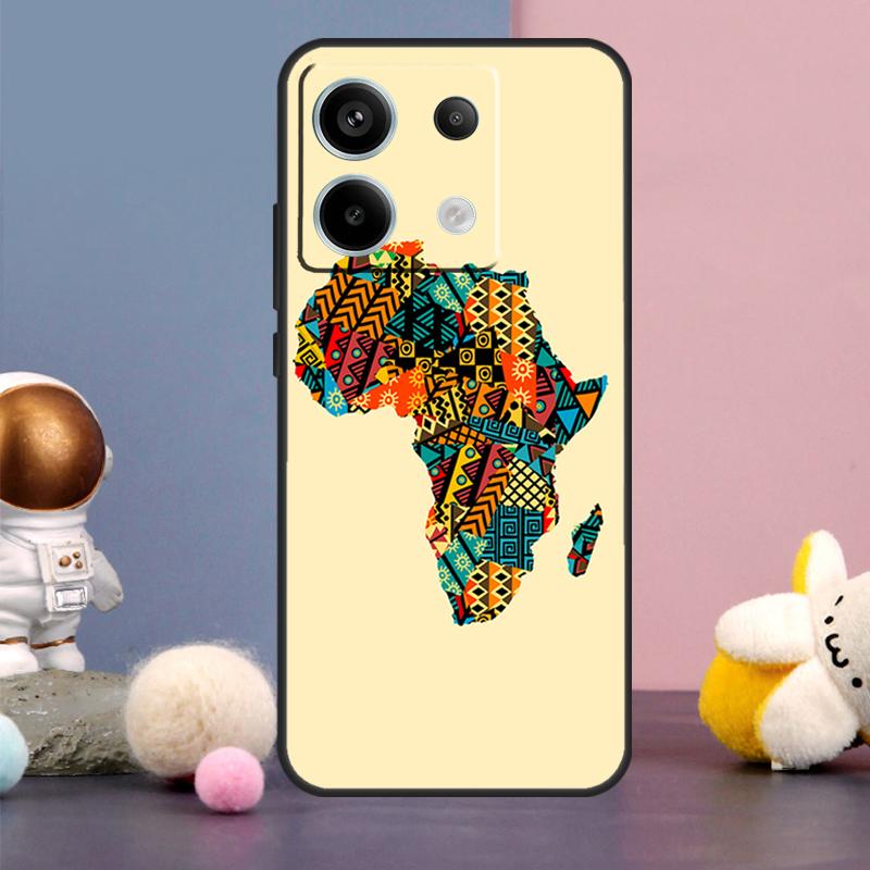 

Africa Map Geography Case For Xiaomi Redmi Note 15 Pro Plus 10 11 12 13 14 Pro Redmi 15 15C 14C 10C 12C 13C Cover Redmi Note 15 5G