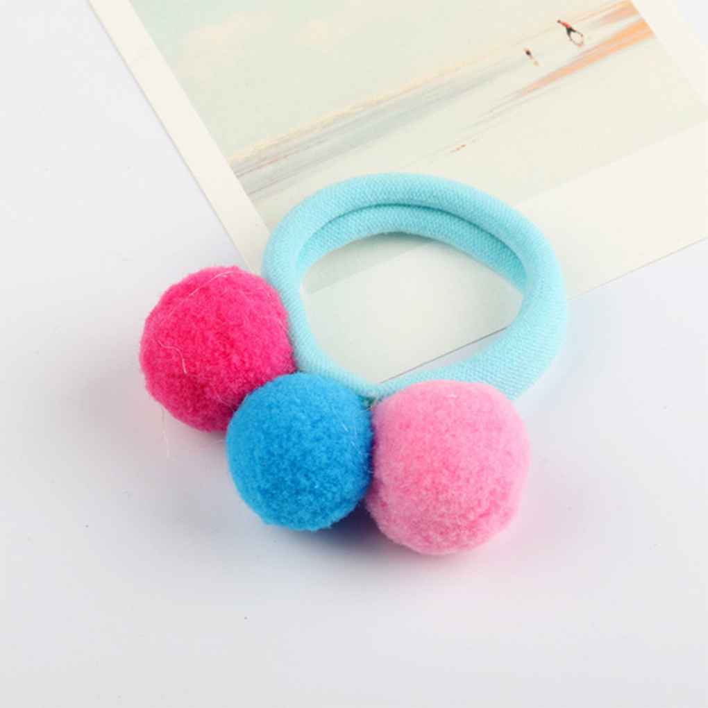 Lovely Elastic Kids Girls Soft Ball Hairband Rope Ring Hair Headwear Accessories