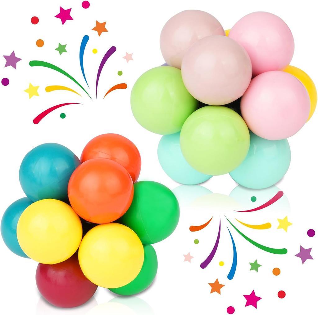 Ainiv 3D Puzzle Ball Sensory Toy - Variety Stress Relief Ball, Massage Balls Hand Trainer, for Relieving Stress, Funny Educational Toy (Small)