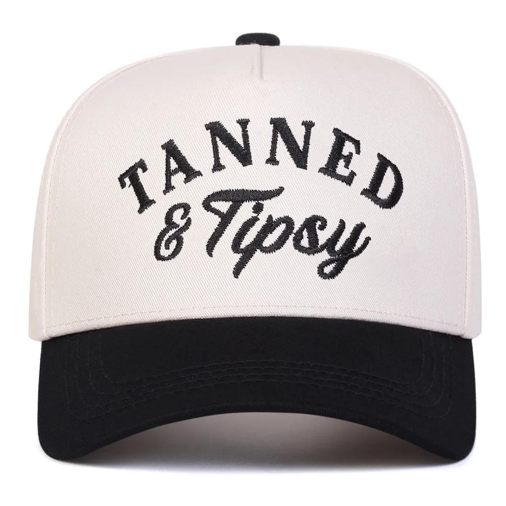 Unisex TANNED TIPSY Letter Embroidery Baseball Caps Spring Autumn Outdoor Adjustable Casual Hats Sunscreen Hat Sports Cap