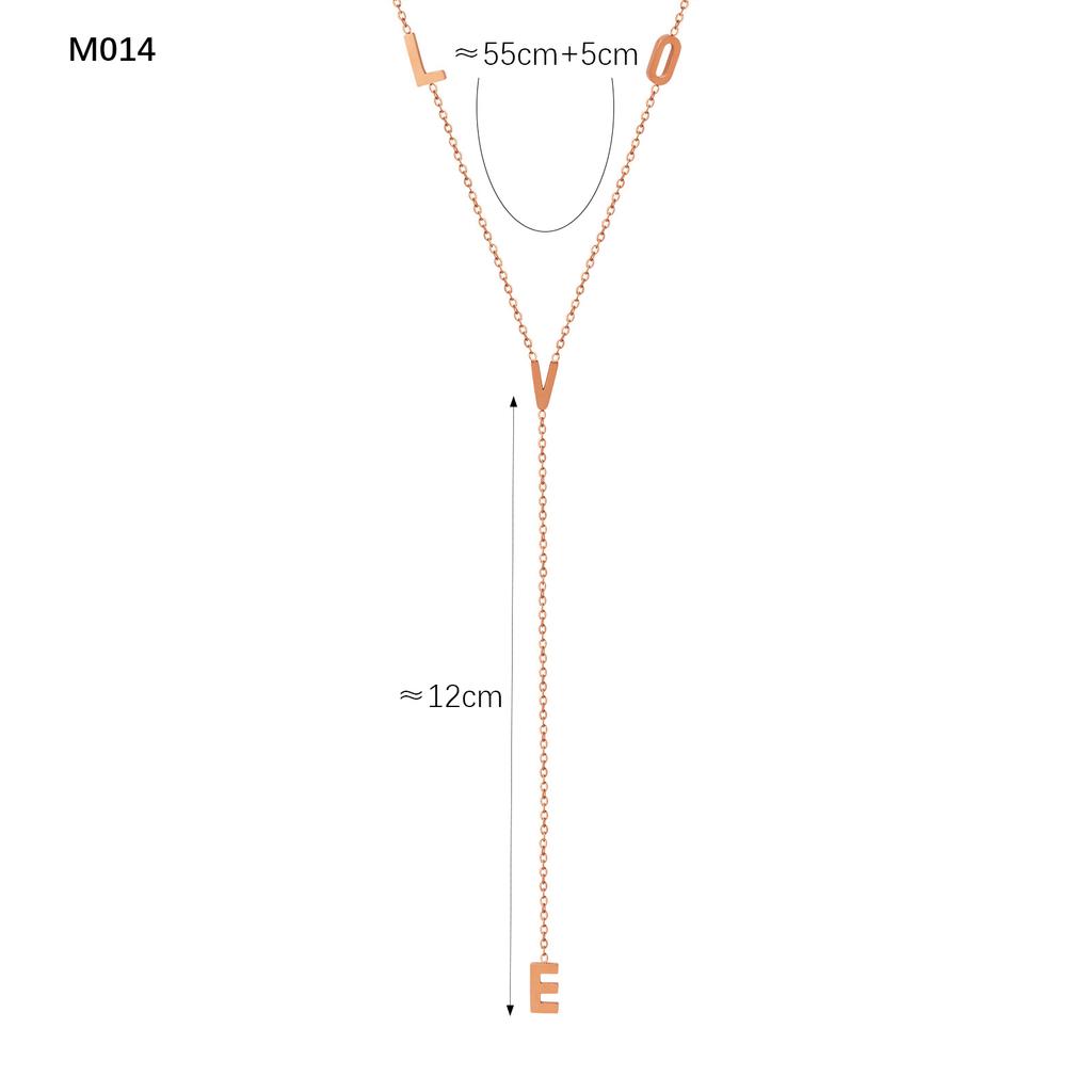 Multi Models Long Tassel Necklaces In Stainless Steel With 18k Gold Plated Waterproof Non Tarnish Chains Necklace For Women