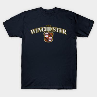 Asian Size Men Print T-shirt The Winchester Tavern - Shaun Of The Dead No-Cut Heat Transfer Print Cotton Tshirt