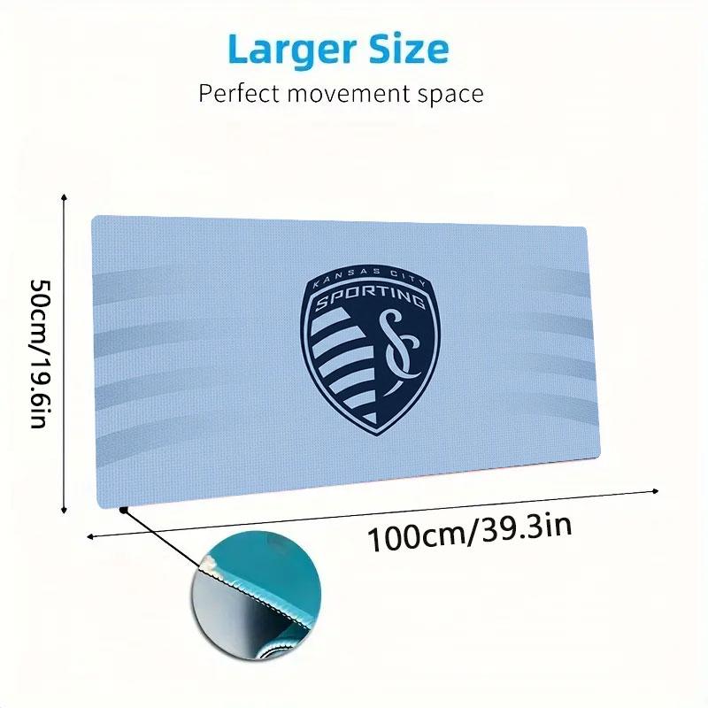 Sporting Kansas City Large Size Mouse Pad Large Gaming Table Cushion Non-slip Laptop Tablet Big Mousepad XXL Mat Mini PC Playmat With Lock edge
